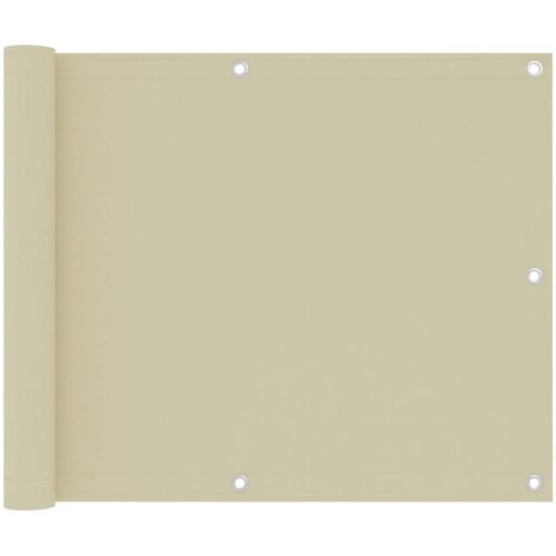Balkonski zastor krem 75 x 300 cm od tkanine Oxford Slike