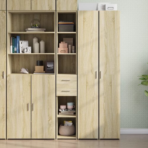  Visoka komoda boja hrasta 30x42,5x185 cm od konstruiranog drva Cijene