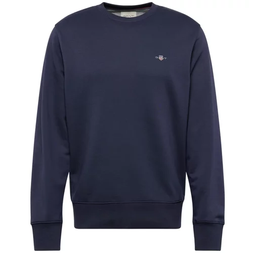 Gant Sweater majica morsko plava / svijetlosiva / crvena