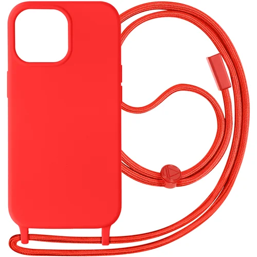 AVIZAR iPhone 15 Pro Max Semi-Rigid Cord Case, serija Corda - rdeca, (20886203)