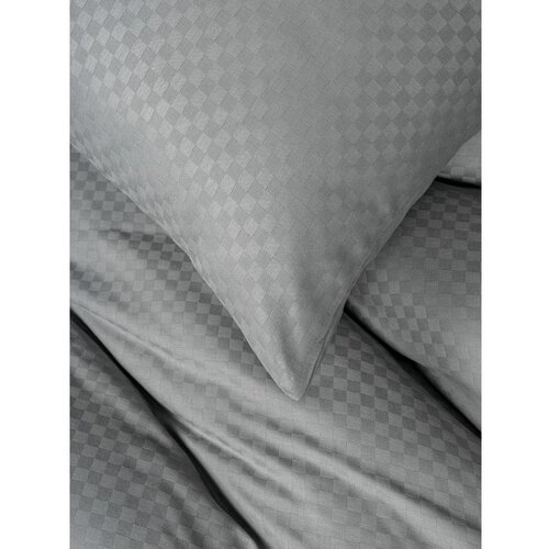Mila Home Luxury Siva enojna posteljnina iz renforce bombaža 140x200 cm Checkered &amp;ndash; Slike