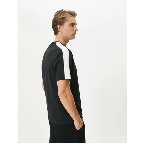 Koton Crew Neck Thick Weight T-Shirt Striped Detail Short Sleeve