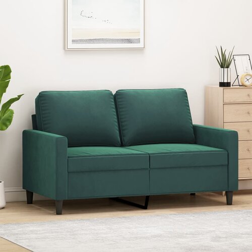  The Living Store Dvosed temno zelen 120 cm žamet - Dvosed, (21495011) Cene
