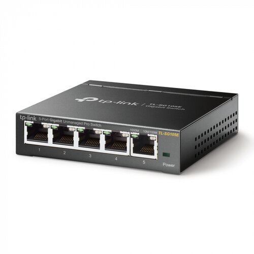 Switch TP-Link TL-SG105E 5-portni gigabitni Desktop Easy Smart, 5 10/100/1000Mbps RJ45 portova, MTU/Port/Tag-based VLAN, QoS, IG Cijene