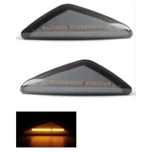 Oem Kristalni LED bočni migavci BMW X3 / X5 / X6, Zatamnjeni, Sa Led linijom Cene