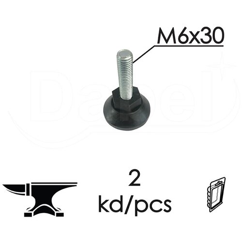 Dabel nivelacijska stopica NS01 Crna M6x30mm (2kom) DP1 Cene