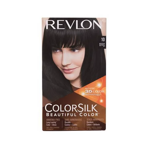 Revlon Colorsilk Beautiful Color barva za lase za barvane lase za vse vrste las 59,1 ml odtenek 10 Black poškodovana škatla