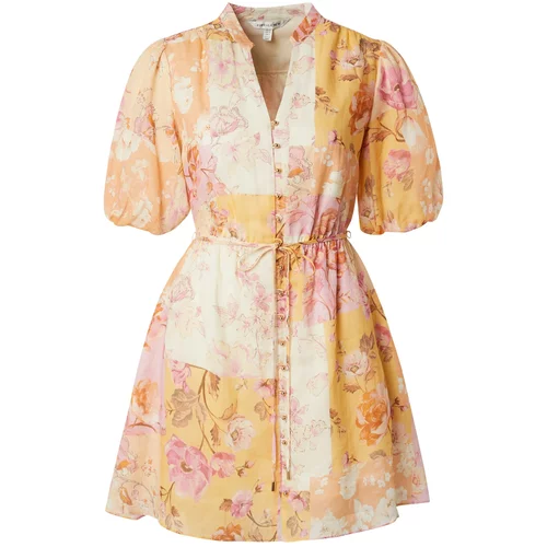 Forever New Košulja haljina 'LOANNA' ecru/prljavo bijela / narančasta / svijetlonarančasta / svijetloroza