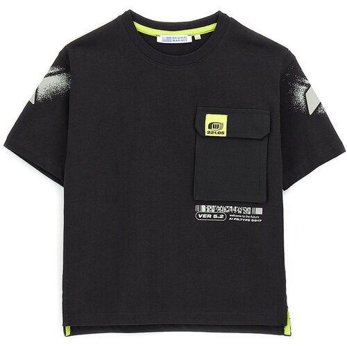 Original Marines majica KR DFP4037YM M crna 140 Slike