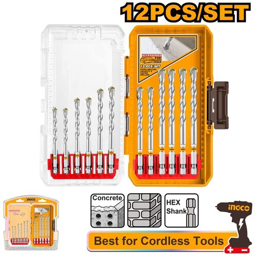  Set burgija za beton 12/1 AKDL12206 SUPER INGCO Slike