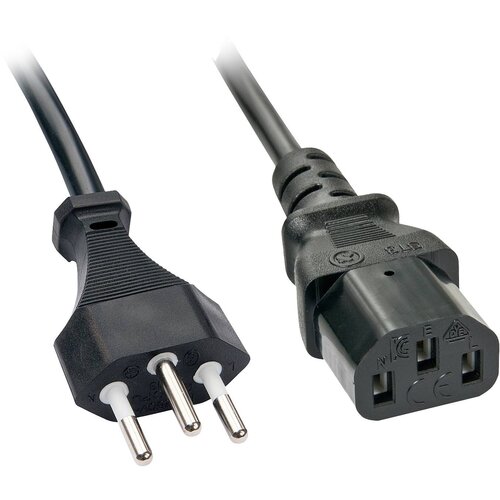 Lindy tok priključni kabel [1x &scaron;vicarski mo&scaron;ki konektor - 1x ženski konektor IEC C13\, 10 A] 3.00 m črna, (20414663) Cene