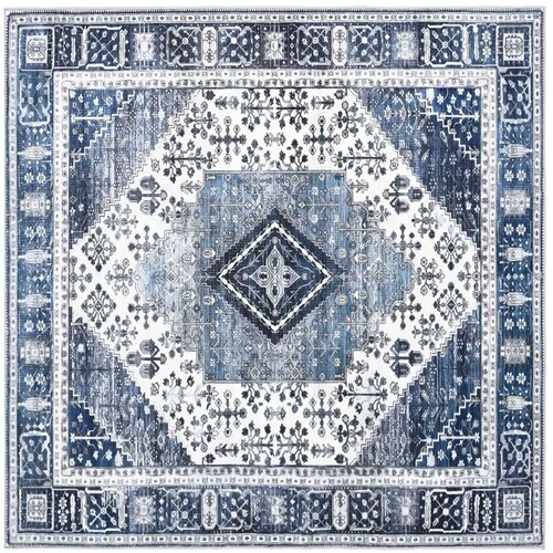  Tepih ORIZ Tamno plava 240 x 240 cm 100% poliester - Tamno plava 240 x 240 cm Slike