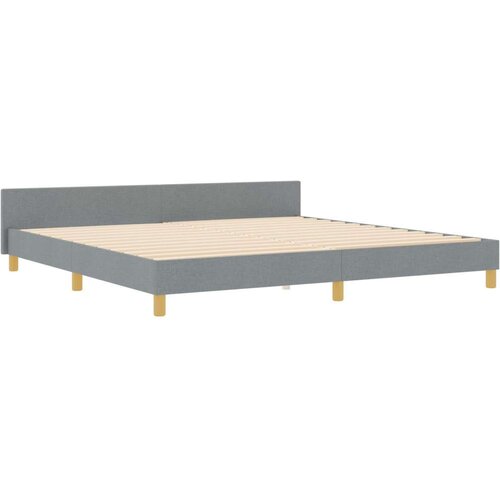  Krevetni okvir Svjetlosiva 200x200 cm Tkanina Slike
