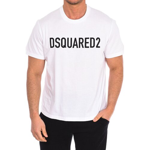 Dsquared Majice s kratkimi rokavi S74GD1184-S23009-100 Bela Cene
