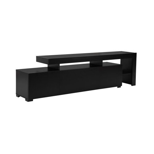 Hanah home polica za TV beliz - wood black wood black tv stand Slike