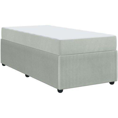 VidaXL Posteljni okvir z vzmetnico Svetlo siva 80 x 200 cm Žamet, (5000069986) Slike