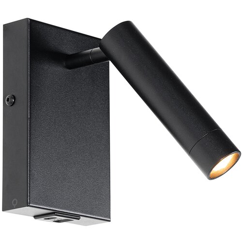 QAZQA Professional Moderna stenska svetilka črna z nastavljivo USB - Croft Cene