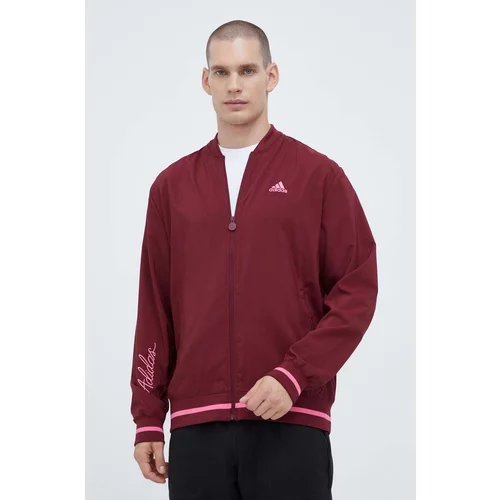 Adidas Bomber jakna za muškarce, boja: bordo, za prijelazno razdoblje