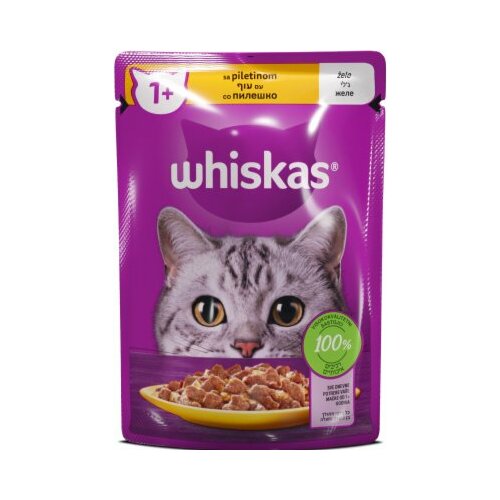 Whiskas hrana za mace piletina 85G kesica Slike