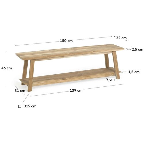 Kave Home Klop v naravni barvi Safara &amp;ndash; Slike
