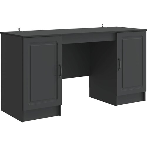  Stol Crna 142,5 x 50 x 75 cm Konstruirano drvo Slike