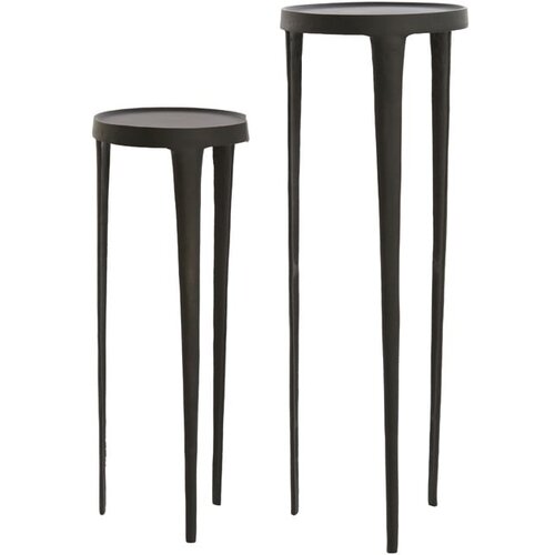 Light &amp;amp; Living Kovinske okrogle stranske mizice v kompletu 2 ks &amp;oslash; 35 cm Tobias &amp;ndash; Slike