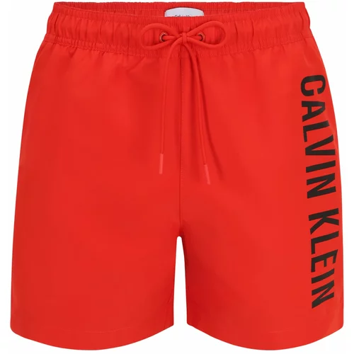 Calvin Klein Swimwear Kratke kopalne hlače 'Intense Power' oranžno rdeča / črna