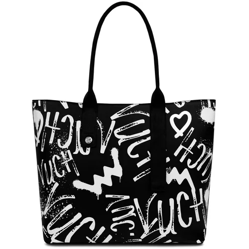 Vuch Wennie Grafitti Black Handbag