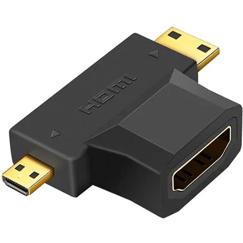 Onten Adapter mini hdmi + micro hdmi (mu&scaron;ki) na hdmi (ženski) 1.4 4k 30hz (otn-hd708) Cene