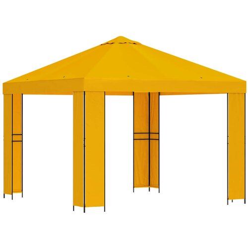 vidaXL Paviljon 3 x 3 m Rumena Poliester in jeklo 190, (5000218816) Cene