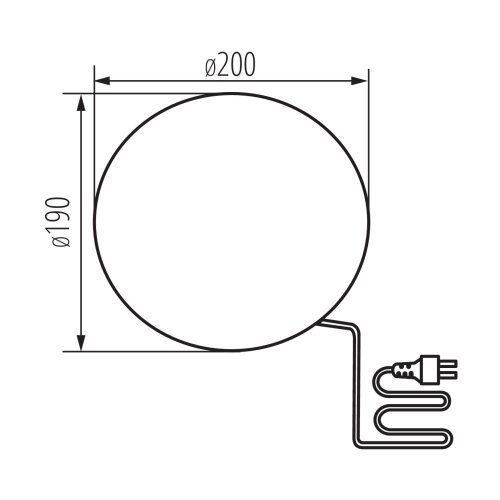 Kanlux 24654 - Spoljna lampa STONO 1xE27/15W/230V prečnik 20 cm IP65 Slike