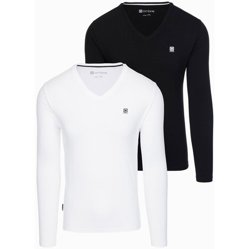 Ombre Men&amp;#039;s V-NECK longsleeve set - mix 2 Slike