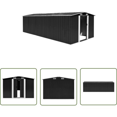  The Living Store Vrtna lopa 257x580x181 cm kovinska antracit - Vrtna Lopa, (21745163) Cene
