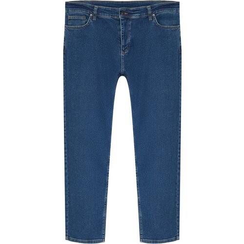 Trendyol Navy Blue Slim Fit Flexible Fabric Plus Size Jeans Trousers Cijene