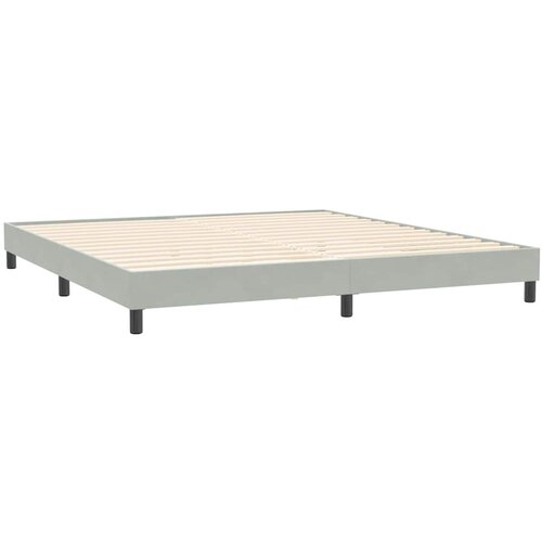 Box Spring krevet bez madracem svijetlo sivi 200x210 cm bar&amp;scaron;un Slike