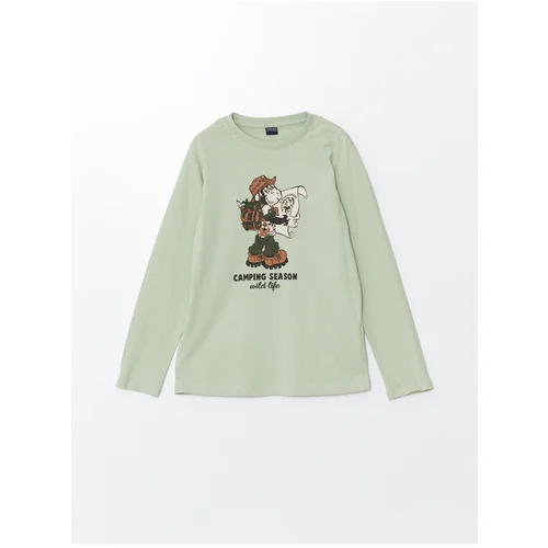 LC Waikiki Crew Neck Nostalgic Monkey Printed Boy's T-Shirt