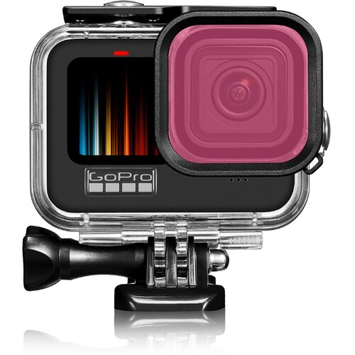 INF gopro 9/10/11/12 vijoličen potapljaški filter z vodoodpornim ohišjem pink, (21534782) Cene