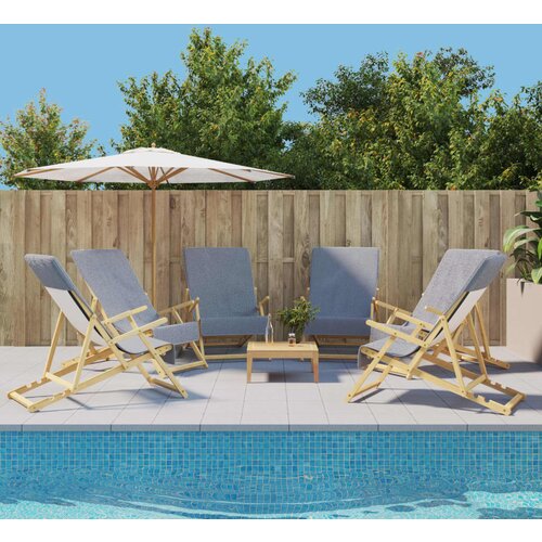 vidaXL Brisače za plažo 6 kosov sive 60x135 cm tkanina 400 GSM Cene