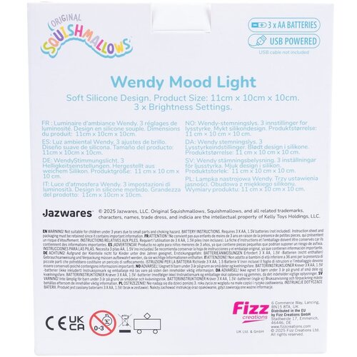 Squishmallows Zeleno noćno svjetlo za djecu Fizz Wendy &amp;ndash; Slike