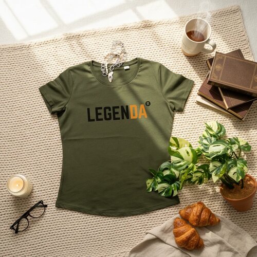 Legenda Strukirana majica Maslinasta XL Cene