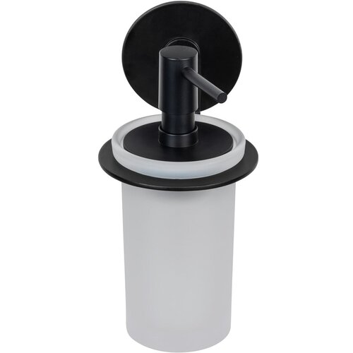 Wenko Mat crni stakleni samoljepljiv dozator sapuna 150 ml Bivio – Cijene