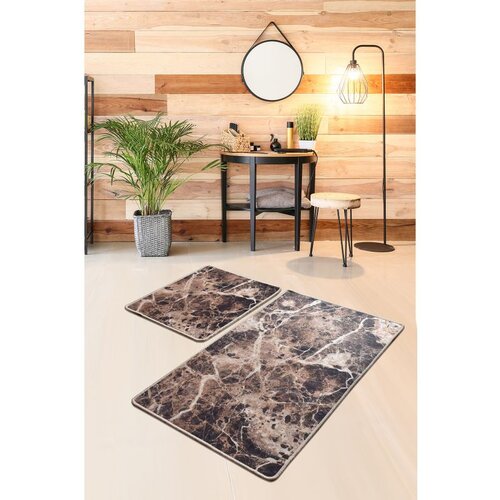 Mozaik multicolor bathmat set (2 pieces) Cene