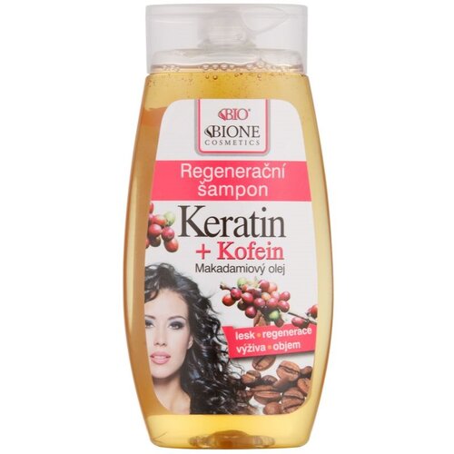 Bione Cosmetics Keratin + Kofein regeneracijski &amp;scaron;ampon 260 ml Slike