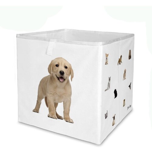 Butter Kings Bijeli tekstilni organizator za dječje igračke 32x32x32 cm The Cutest Ones – Cijene