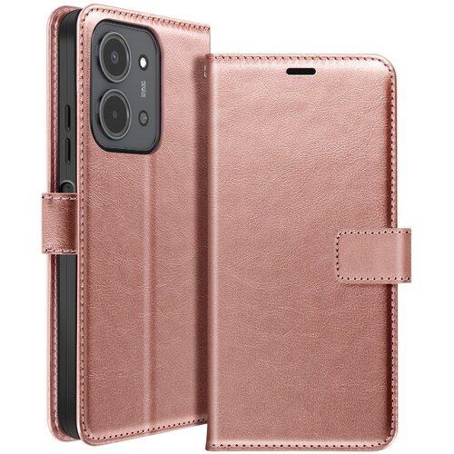 Oem Mayaxess, Denarnica etui za Xiaomi Redmi 15C z zapestnim trakom in funkcijo stojala, Šampanjec roza, (5000208839) Cene
