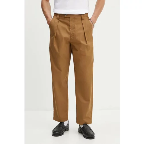 A.P.C. Pamučne hlače boja: smeđa, ravni kroj, COGXS-H08428