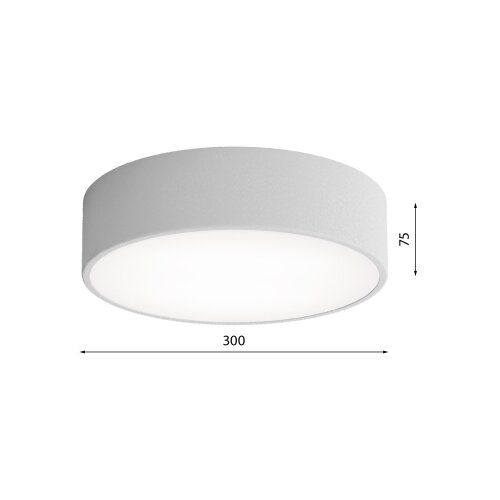  plafonsko svetlo cleo 2xE27/24W/230V &amp;oslash; 30 cm sivo Slike
