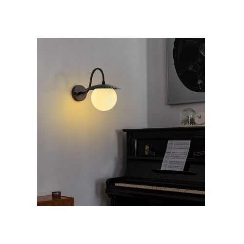 Opviq vall lamp zidna crna lampa anemon 15002 Slike
