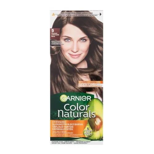 Garnier Color Naturals boja za kosu obojena kosa svi tipovi kose 40 ml Nijansa 5 natural light brown za ženske