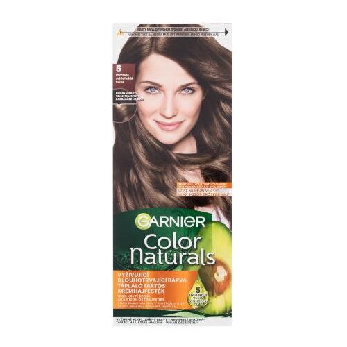 Garnier Color Naturals trajna barva za lase z negovalnimi olji 40 ml Odtenek 5 natural light brown za ženske Cene